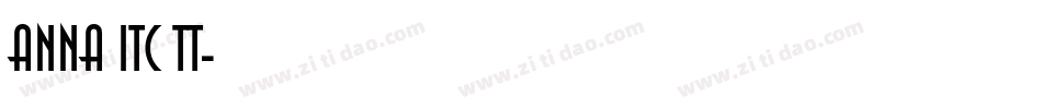 Anna ITC TT字体转换